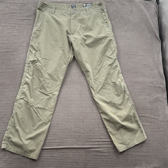 Kuhl Kontra Pants Men 36/30 (Measured 37/31) Green Cotton Outdoors Hiking. - Picture 1 of 10